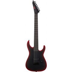 Ltd LTD M-7 Baritone HT Black Metal Red Burst Satin - Vue 1